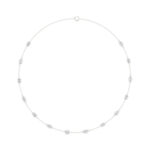 Emerald & Marquise Cut Diamond Necklace | 14K/18K Gold - Image 3