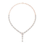 Mixed Cut Diamond Lariat Necklace | 14K/18K Gold | Certified - Image 2