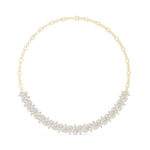 Exclusive Mixed Shape Diamond Necklace | Pear, Princess & Marquise | Gold