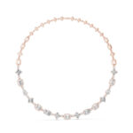 Luxury Multi-Cut Diamond Necklace with Structured Design | Certified Gold - Image 2