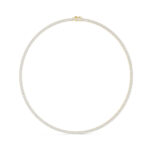 All Diamond Necklace with Seamless Design | Hallmarked Gold