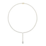 Oval Cut Diamond Drop Necklace for Women | 14K/18K Gold Certified