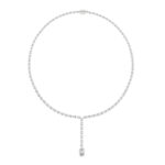 Oval Cut Diamond Drop Necklace for Women | 14K/18K Gold Certified - Image 3