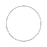 Emerald Cut Diamond Tennis Necklace | 14K/18K Gold Certified - Image 3