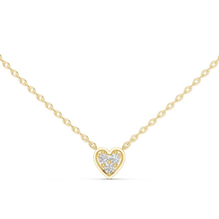 Love Heart Gold & Diamond Pendant (Pendant Only)