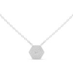 HexaGlow Diamond Pavé Pendant – Without Chain - Image 2