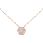 HexaGlow Diamond Pavé Pendant – Without Chain - Image 3