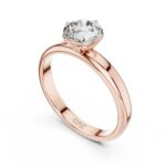 Women’s Classic Gold Solitaire Ring – Stylish & Modern - Image 3