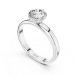 Women’s Classic Gold Solitaire Ring – Stylish & Modern - Image 2