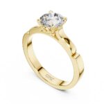 Eternal Gold Solitaire Ring – Iconic Round Cut