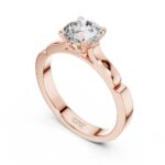 Eternal Gold Solitaire Ring – Iconic Round Cut - Image 3