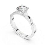 Eternal Gold Solitaire Ring – Iconic Round Cut - Image 2