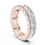 Emerald Eternity Ring | 14K Or 18K Hallmarked Gold | Lab Grown - Image 2