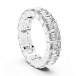 Emerald Eternity Ring | 14K Or 18K Hallmarked Gold | Lab Grown - Image 3