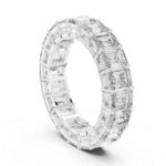 Emerald Cut Diamond Eternity Band | Lab Diamond | Certified Gold - Image 3