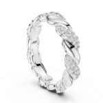 Twisted Diamond Eternity Ring – Certified Gold (14K & 18K) - Image 3