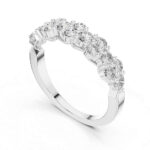 Round Cut Diamond Band - Brilliant Finish in Hallmarked Gold - Image 3