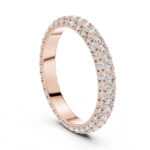 Infinity Shine Pavé Diamond Eternity Ring – Certified Gold - Image 2