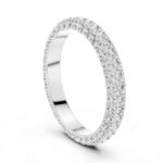 Infinity Shine Pavé Diamond Eternity Ring – Certified Gold - Image 3