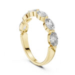 Oval Cut Diamond Band - Infinity Love | 14K/18K Gold Certified