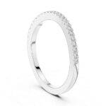 Certified Round Diamond Slim Gold Ring for Women | Hallmarked - Image 3
