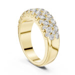 Wide Diamond Eternity Ring for Women in 14K & 18K Gold