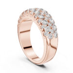Wide Diamond Eternity Ring for Women in 14K & 18K Gold - Image 2
