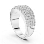 Premium Multi-Layer Round Diamond Gold Eternity Band | Certified Gold - Image 3