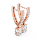 Certified Round and Oval Cut Diamond Hoop Earrings for Women - Image 2