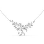 Heirloom-Style Diamond Leaf Necklace in 14K & 18K Gold | Certified - Image 3