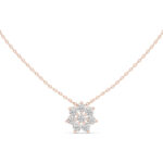 Halo Round Diamond Necklace in Hallmarked Gold | Gift-Ready Jewellery - Image 2