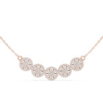 Multi-Round Diamond Necklace Crafted in Hallmarked Gold - Everyday Elegance - Image 2
