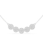 Multi-Round Diamond Necklace Crafted in Hallmarked Gold - Everyday Elegance - Image 3